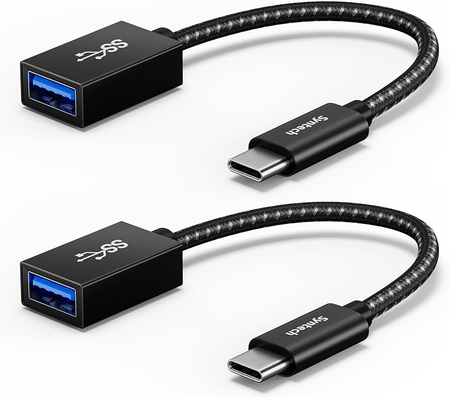 USB C to USB Adapter(2 Pack), USB-C Male to USB 3.0 Female Adapter Compatible with Iphone 17 Pro Max Macbook Pro Air 2024 Ipad Mini Pro Surface Pro and Other Type C or Thunderbolt 4/3 Devices